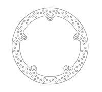 Moto-master Halo Honda 110532 Front Brake Disc Argento