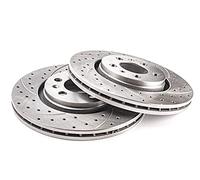 Dischi freno sportivi GT compatibile con CITROEN C5 II HATCHBACK ESTATE 2008 2009 2010 2011 2012 2013 2014 2015 2016 2017 - 0552GV - anteriore - ventilato - Fori 5 - Diametro 304x28