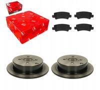Dischi freno TRW + pastiglie posteriori per TOYOTA COROLLA E12 2001-2008