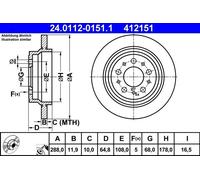 Dischi freno VOLVO S60 I 2.0 T 24.0112-0151.1