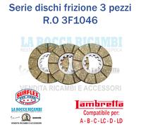 Dischi Frizione 3 Dischi Lambretta A - B - C - LC 125 D - LD 125 150