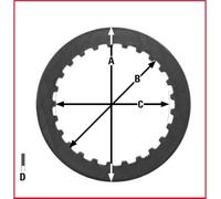 DISCHI FRIZIONE DIVISORI KAWASAKI KMX 125 91-03, KX 80 / 85 98-, KMX 125 91-03,