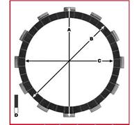 Disco frizione TRW MCC419-8