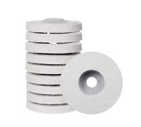 Dischi Lucidanti In Feltro Di Lana Da 4 Pollici, Tamponi Lucidanti For Smerigliatrice Angolare, Ruota Di Pulizia For Metallo, Utensile Abrasivo For Lucidatura Da 100 Mm X 16 Mm(10PCS)