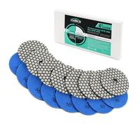 Dischi Lucidatura Diamantati LEKOMESH - 8 pezzi 100MM #50 Platorelli per Lucidatura a Secco Diamantati per Granito Marmo Pietra artificiale Quarzo,Tampone di Lucidatura