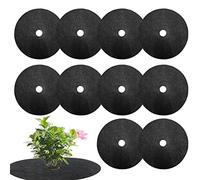 Dischi Pacciamatura per Alberi, 20 25cm Anelli Pacciamatura in Non Tessuto, Tappetino per Erbacce da Giardino, Tappetino Protettivo per Alberi e Piante, Protezione delle Radici Contro Le Erbacce