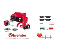 Dischi + Pastiglie Anteriori Brembo Fiat Panda 312 0.9 1.3 4x4 Twinair Multijet