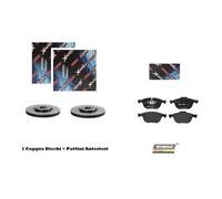 Dischi + Pastiglie Freno Anteriori Ford Focus II C-MAX 1.6 TDCi 90 Hp