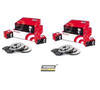 Dischi Pastiglie Freno Anteriori Posteriori Brembo per Mazda 31.6 Turbo 80 Kw