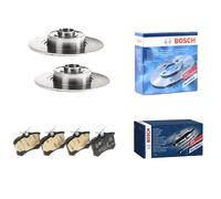 Dischi Pastiglie Freno Posteriori Bosch per Renault Scenic II 1.5 1.9 DCI - 1.6