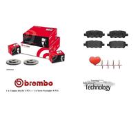 Dischi + Pastiglie Freno Posteriori Brembo per Nissan Qashqai +2 l J10,NJ10