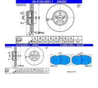 Dischi Pastiglie POSTERIORE ATE (334mm) per LEXUS GS III, RC, GS IV, IS III
