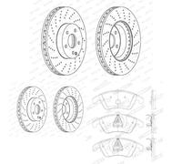 Dischi Pastiglie POSTERIORE FERODO (322mm) per MERCEDES-BENZ E A207, C C204, E