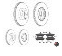 Dischi Pastiglie POSTERIORE FERODO (322mm) per MERCEDES-BENZ E C207, E A207