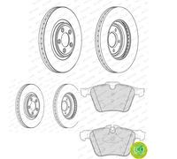 Dischi Pastiglie POSTERIORE FERODO (326mm) per JAGUAR XK 2006-2014