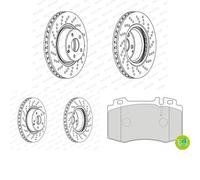 Set di pastiglie freno FERODO FDB1661, anteriore