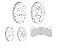 Dischi Pastiglie POSTERIORE FERODO (345mm) per MERCEDES-BENZ CLK A209, CLK C209