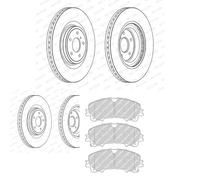 Dischi Pastiglie POSTERIORE FERODO (355mm) per INFIRivettoI Q50, Q60 2013-...