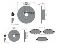 Dischi Pastiglie POSTERIORE TEXTAR (330mm) per INFIRivettoI EX 2007-2013