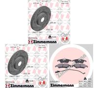 Dischi Pastiglie POSTERIORE ZIMMERMANN (345mm) per AUDI A4 B8, A5 I 2007-2016