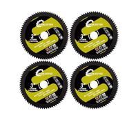 Dischi per Acciaio Alta Velocità - 75mm 4pezzi Lama Sega Disco per Metallo Morbido Rame Alluminio Legno Plastica per Smerigliatrice Angolare con Foro 10mm SANLEETEK