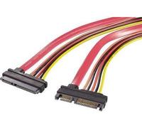 Dischi rigidi Renkforce cavo di prolunga 1x spina combinata SATA 715 poli. - 1x presa combinata SATA 715 poli 050 m rosso aranc