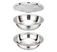 Disciatore Di Cucina In Metallo - Colsole In Acciaio Inossidabile E Contenitore Per Grattugia | Basino Multiuso Per Verdure, Frutta, Colture A Radice, Ingredienti Per Insalata, Strumento