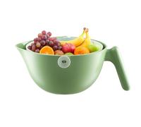 Disciatore di cucina rotante 2 in 1, filtro in plastica, lavastoviglie adatto Serratore rotante per filtro a rete fine per frutta che il filtro del cucina cucina multifunzionale cestini