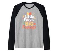 Disciplina positiva L'intelligenza emotiva li solleva delicatamente Maglia con Maniche Raglan