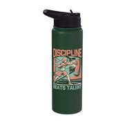 Discipline Beats Talent - Guantoni da boxe Stainless Steel Insulated Water Bottle