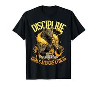 Discipline Is the Bridge Citazione motivazionale Alpha Wolf Maglietta