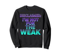 Disclaimer I'm Not for The Deak Retro Synthwave Design Felpa