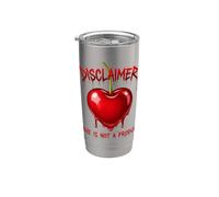 Disclaimer L'amore non è un prodotto con grafica a forma di cuore gocciolante Bicchiere termico in acciaio inox doppia parete