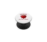 Disclaimer L'amore non è un prodotto con grafica a forma di cuore gocciolante PopSockets PopGrip Adesivo