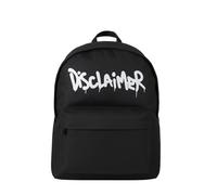 Disclaimer zaino unisex con stampa logo nero UNI