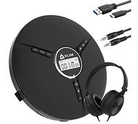 Discman With Headset Lettore CD Portatile con Cuffie, Mini Compatto | Batteria Interna Ricaricabile, Personale, Compatibile con CD-R, CD-RW ed MP3, Esperienza D Ascolto Alternativa