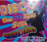 DISCO, 50 Tracks by Original Artists, 5 Disc Bxsed Set (CD)