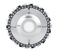 Disco a catena per smerigliatrice da 4 pollici, 22 denti, per intaglio del legno, compatibile con smerigliatrici angolari da 100/115 mm.