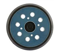 Disco abrasivo 125 mm, 8 fori, 4 chiodi, blu e nero, per smerigliatrici elettriche, disco di lucidatura in metallo, carta, vetro, pastiglie abrasive per lucidatura velocità (blu, 1 pezzo)