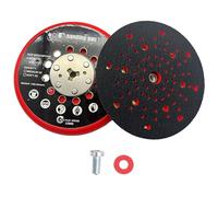 Disco abrasivo 150 mm per Bosch GET 75-150 6 pollici 72 fori PU velcro gancio e anello compatibile con RSM6045 con viti e guarnizione rossa