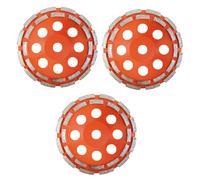 Disco Abrasivo Betonschleiftopf per Smerigliatrice Set 3 x 180 x 22,2 WM