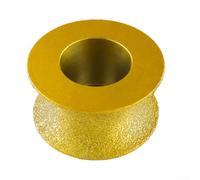 Disco abrasivo brasato a secco con bordo a bullnose per lavori in calcestruzzo, 74 x 20 mm (35 mm)