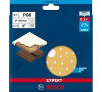 Bosch Carta abrasiva Mehrloc EXPERT C470 per levigatrice rotorbitale, 150mm G 80 5pz. Quantità:5