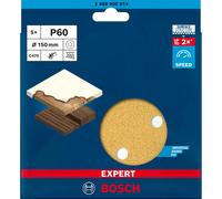 Bosch Carta abrasiva EXPERT C470 a 6 fori per levigatrice rotorbitale, 150mm G 60 5pz. Quantità:5