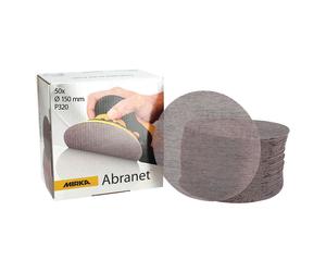 DISCO ABRASIVO CIRCOLARE 'ABRANET' Ø 150 mm - grana 320- 50 pezzi - MIRKA
