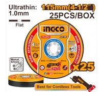 Disco abrasivo da taglio acciaio/metallo 115 x 1 pz. 25