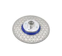 Disco abrasivo da taglio bifacciale, lama 1/2 pezzi con flangia, piastra di circolare for piastrelle in porcellana e marmo(Dia 100mm,M14 Flange,1Pc)