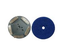 Disco abrasivo diamantato da 4 pollici con cinque segmenti rettangolari, tampone lucidante, compatibile con cemento, granito e pietra, 9 pezzi(Grit 30)