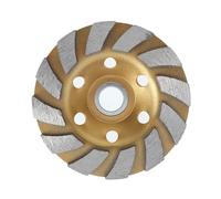 Disco abrasivo diamantato da 5 pollici, mola a tazza abrasiva, disco resistente all'usura, for smerigliatrice angolare for calcestruzzo(Gold 100mm)