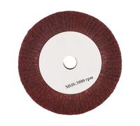 Disco abrasivo in fibra di nylon non tessuto per lucidatura da 10,2 a 30,5 cm, per una finitura efficiente di metallo e legno (150 mm)
